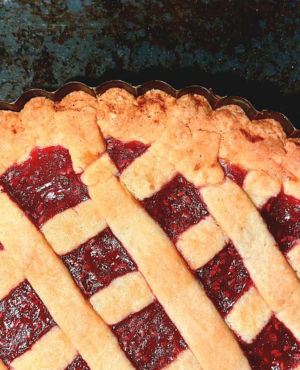 Jam tart- raspberry marmelade