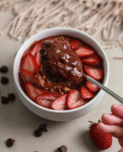 Chocolate Ganache Strawberry Oats