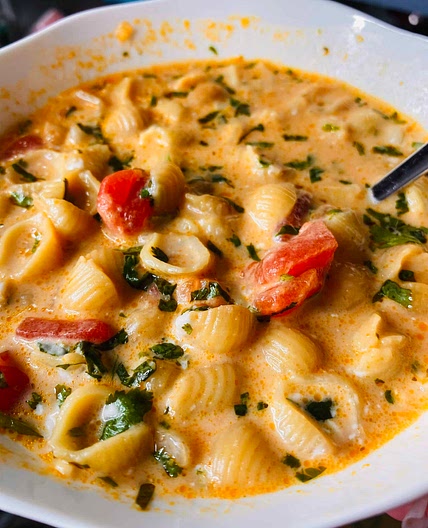 Mexican Shell Soup (Sopa de Conchitas) - Vegan