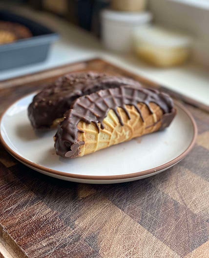 Homemade Choco Tacos