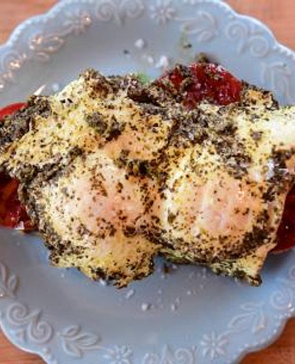 Pesto Egg Toast