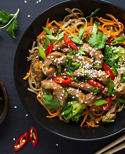 Stir-fried Ostrich and Vegetables