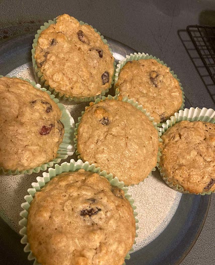 Cranberry Oatmeal Muffins