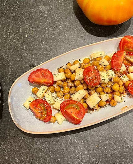 Harissa Roasted Chickpeas