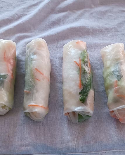 Rouleau de printemps maison