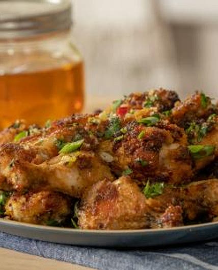 Air Fryer Thai Curry Party Wings