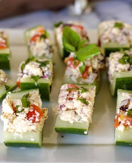 Greek Stuffed Cucumber 