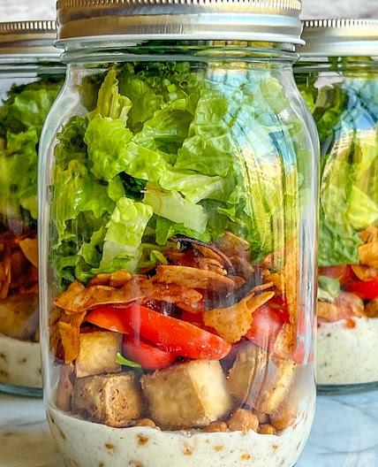 Vegan Cobb Salad with Coconut Bacon