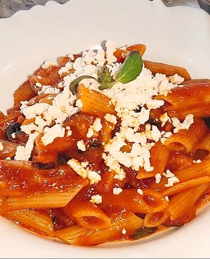 Pasta ALLA NORMA SICILIAN 🍆 (eggplant  tomato ricotta) DAY 2