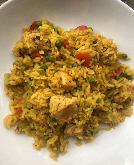 Spicy chicken rice 
