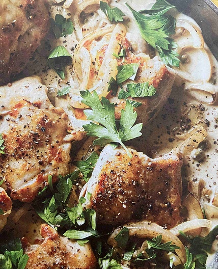 Creamy mustard chicken