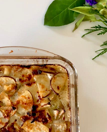 Gorgonzola Scalloped Potatoes