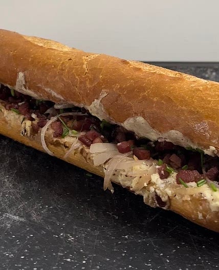 Tarte flambée sandwich