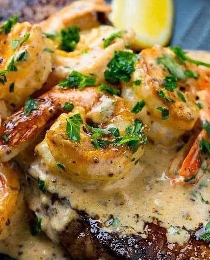 Surf & Turf in Creamy Cajun Sauce 