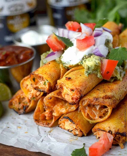 Chicken and Pepper Jack Taquitos