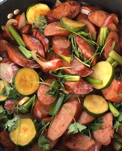 Kielbasa stir fry