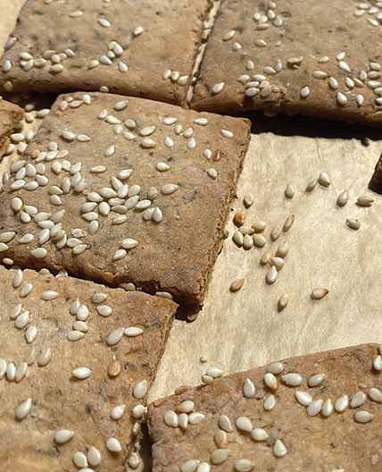 Sesame Thyme Crackers