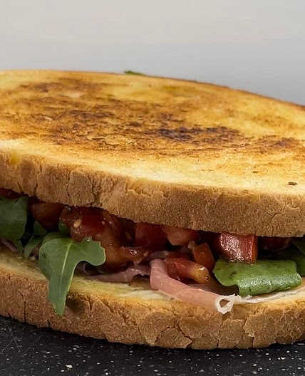 Giant Prosciutto Bruschetta sandwich