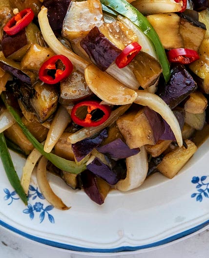 Garlicky Eggplant Stir-Fry
