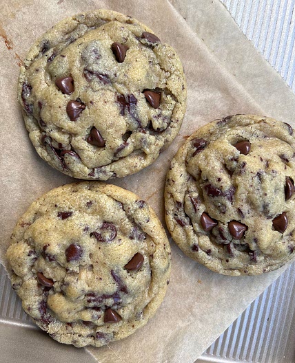 Bakery style chocolate chip cookies