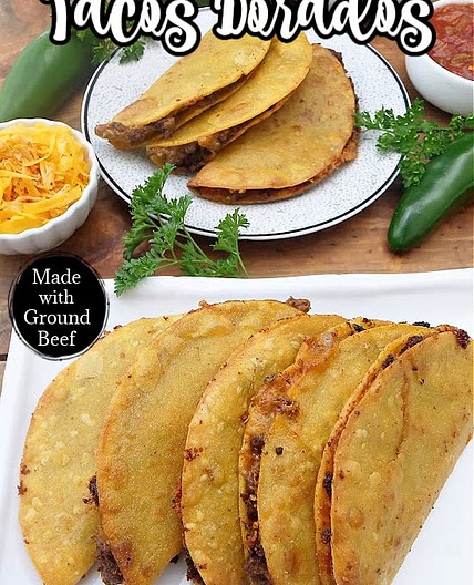 Tacos Dorados with Ground Beef