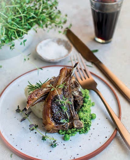 Roasted lamb chops