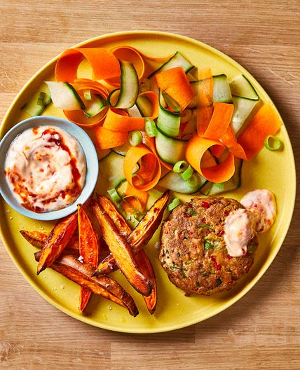 Thai-Style Tuna Fishcakes With Sweet Potato Wedges