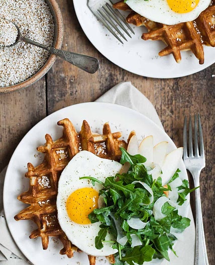 Gluten-free Savory Amaranth Waffles