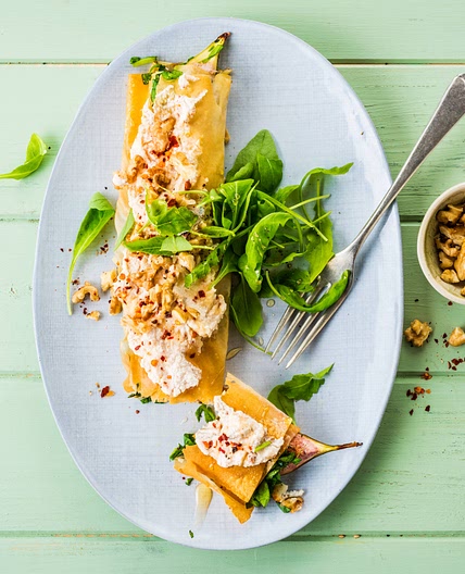 Filoteigpäckchen mit Feigen und Ziegenkäse