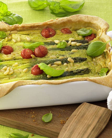 Spargel Quiche