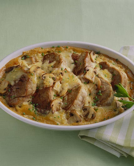 Gratiniertes Waldpilz-Sahne-Filet