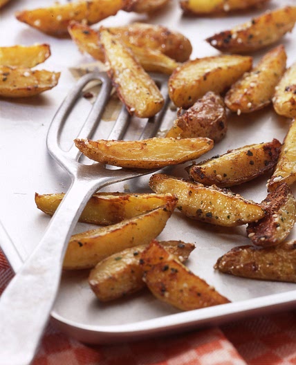 Vegane Kartoffelspalten