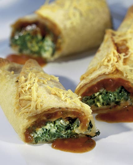 Tortilla-Spinat-Gratin