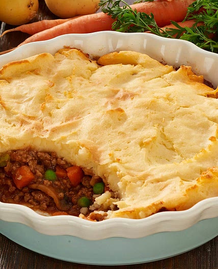 Shepherd's Pie (Hackfleischauflauf mit Kartoffelhaube)