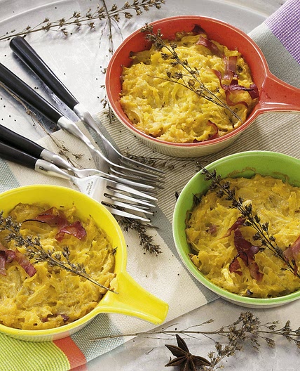 Steckrübengratin mit Sternanis