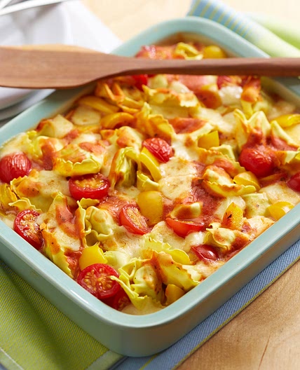 Überbackene Tortelloni