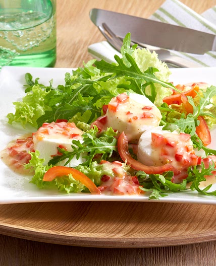 Rucolasalat mit Ziegenkäse