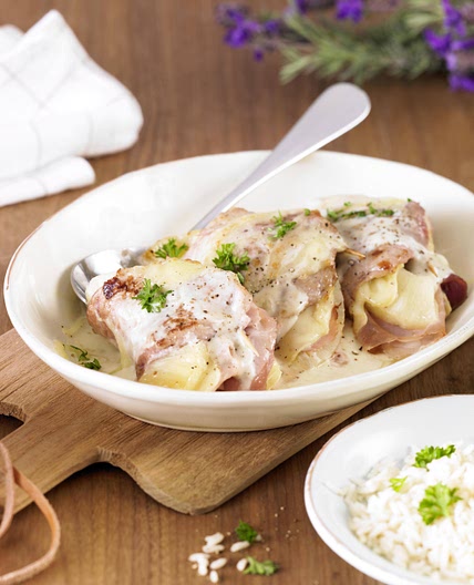 Schnitzelröllchen "Hawaii"