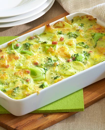 Kartoffel Gratin mit Lauch