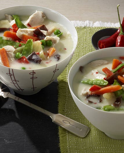 Spargelcremesuppe Asia-Style
