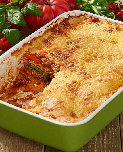 Schnelle Gemüse-Hack-Lasagne