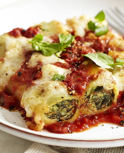 Spinat-Brunnenkresse-Cannelloni