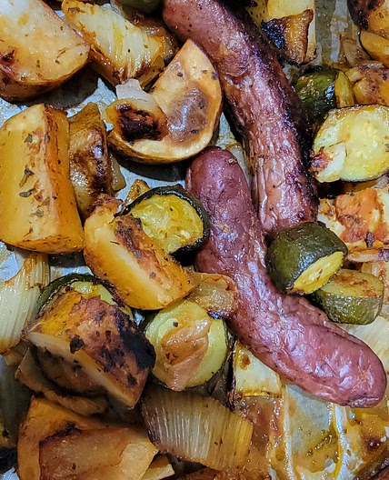 Sausage and Veggies