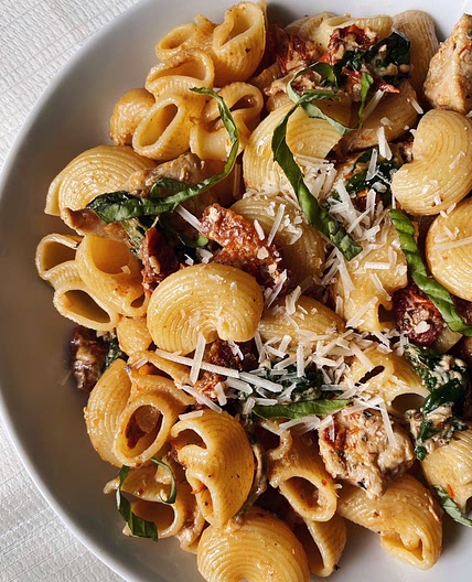 Creamy Sun Dried Tomato Pasta with Chicken
