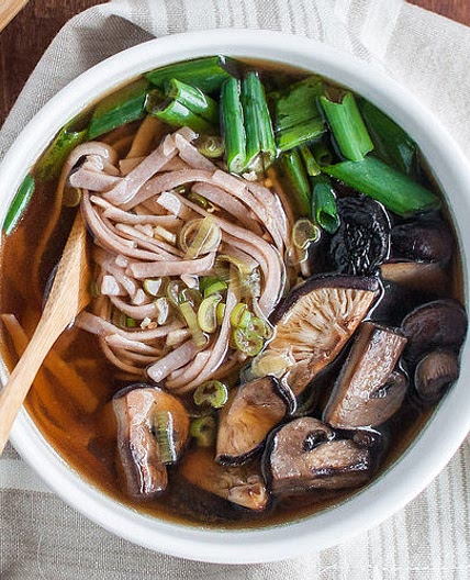 Mushroom Dashi Noodle Soup