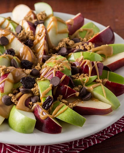 Honey-Peanut Butter Apple Nachos