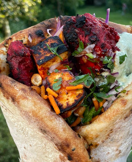 Tandoori Chicken and Paneer Kebabs