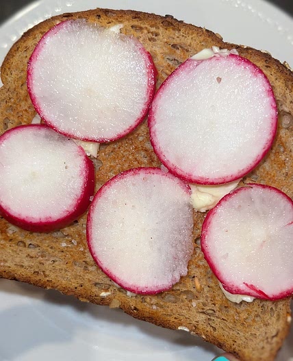 Radish Butter Toast 