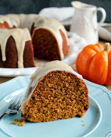 Spiced Pumpkin Bundt Cake (with Two Glaze Options)