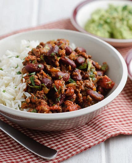 Chilli con carne & rice